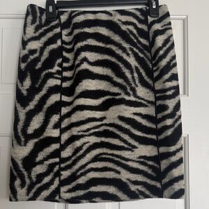 Ann Taylor Zebra Print Women's Skirt